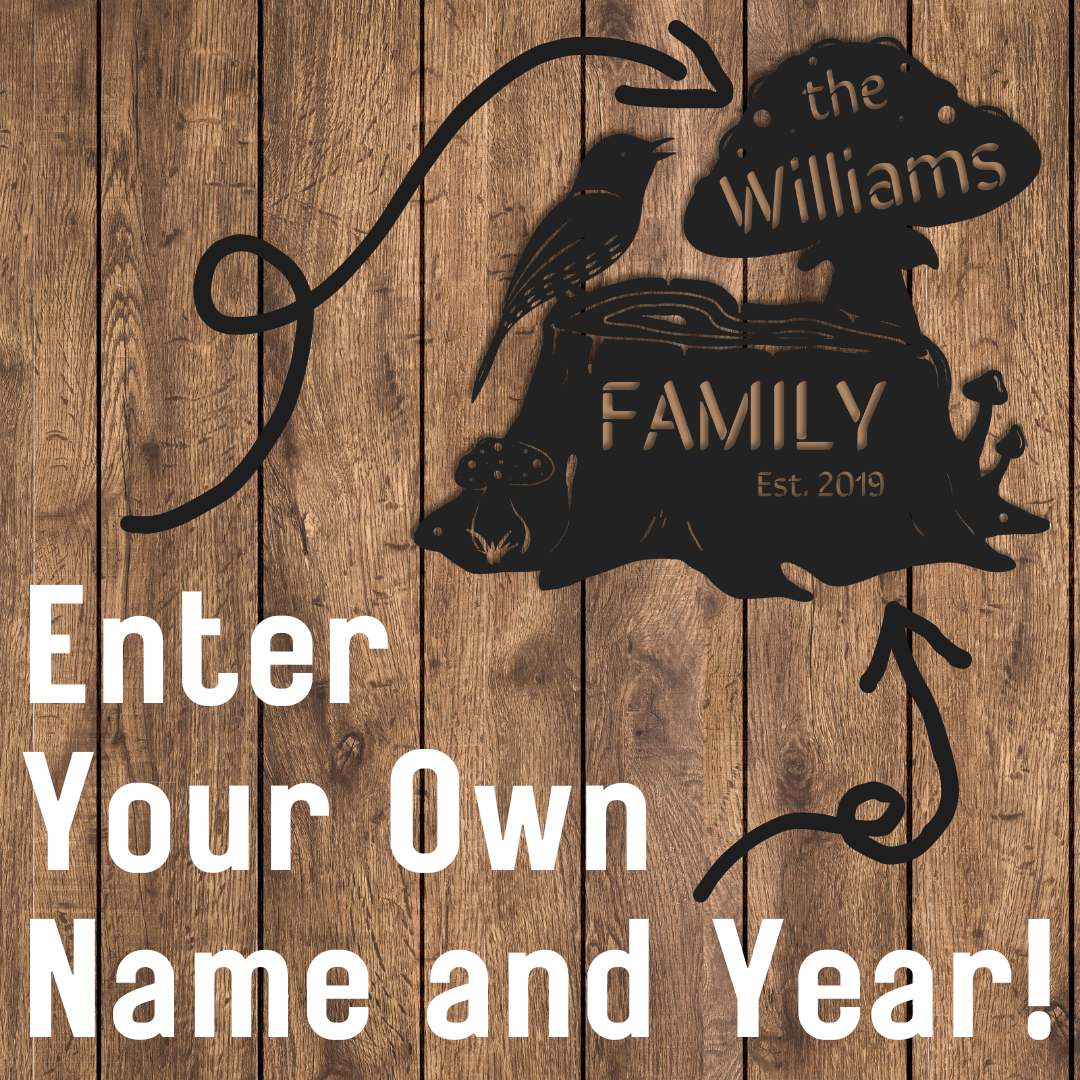 Woodland Family Sign