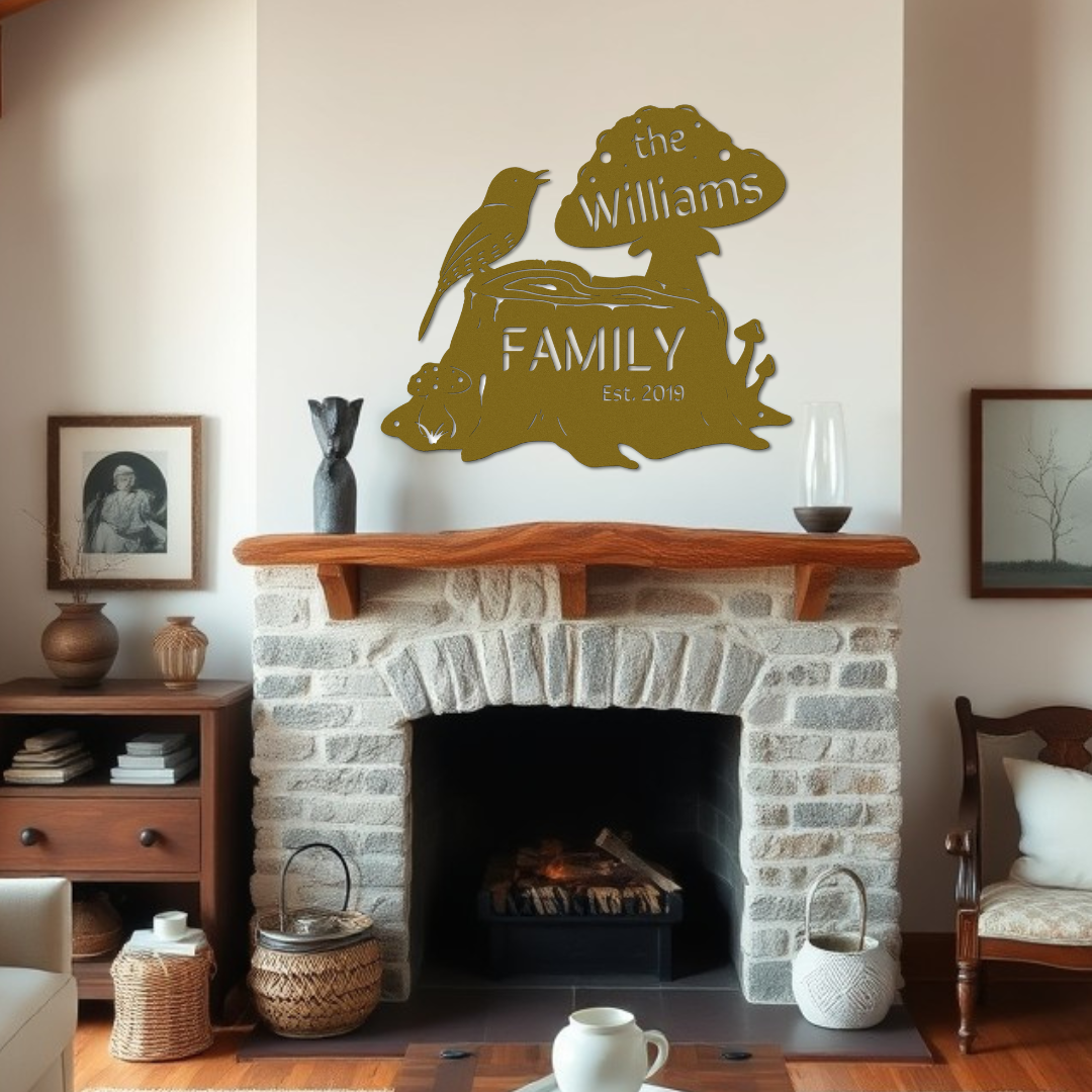 Woodland Family Sign