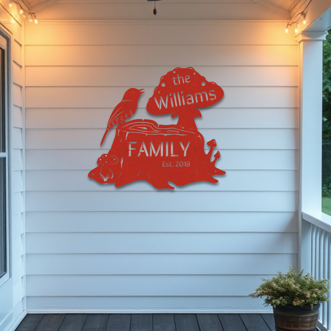 Woodland Family Sign