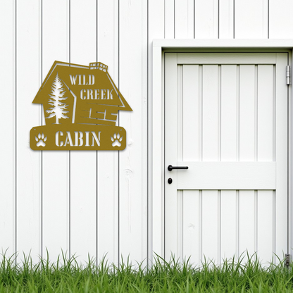 Bear Paw Cabin Sign