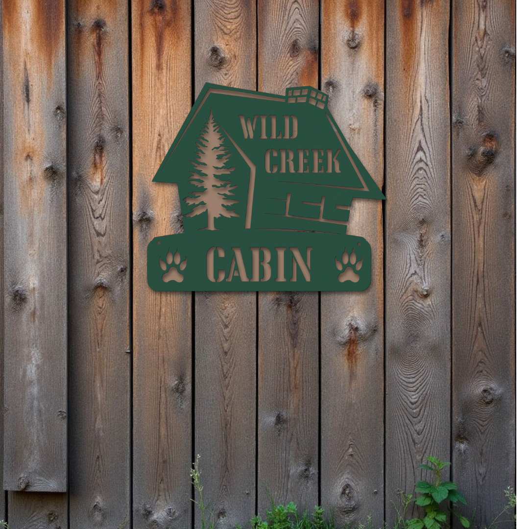 Bear Paw Cabin Sign