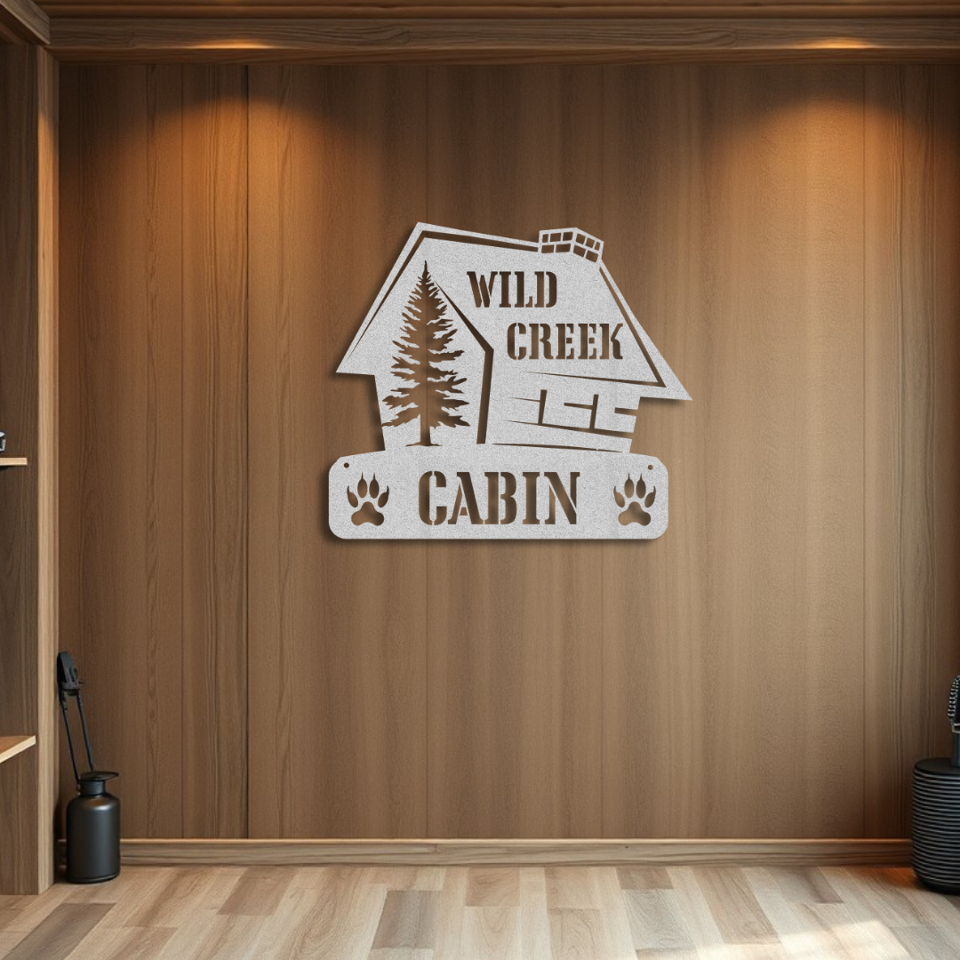 Bear Paw Cabin Sign