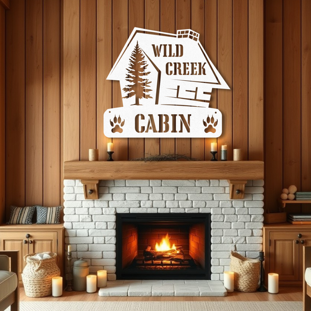 Bear Paw Cabin Sign