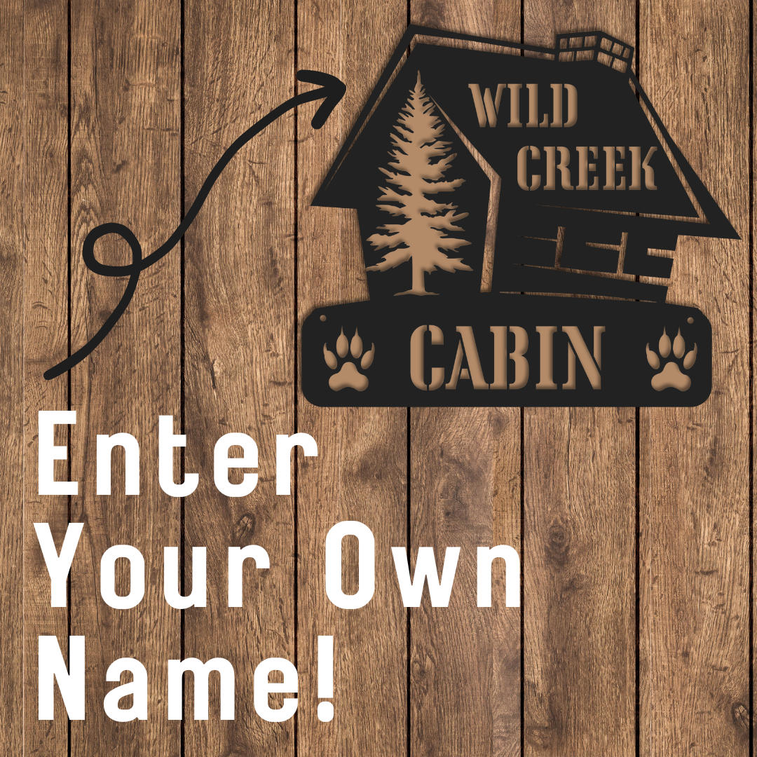 Bear Paw Cabin Sign