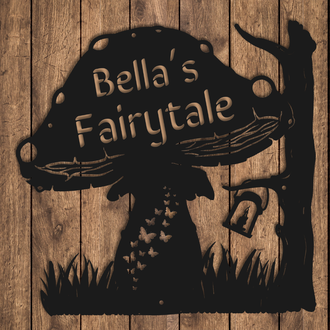 Fairytale Mushroom Sign