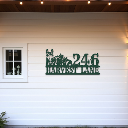 Farm Animal Address Sign