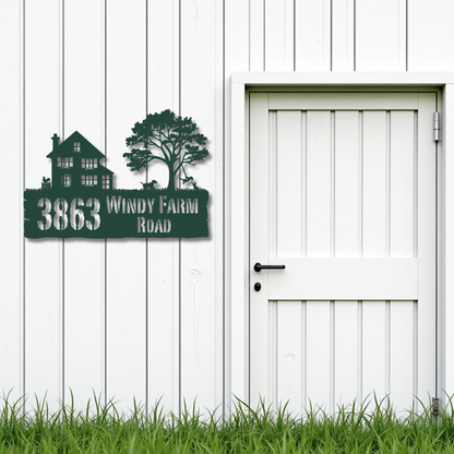 Our Little Farmhouse Address Sign