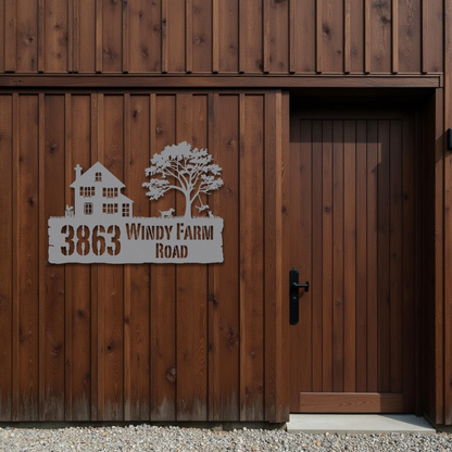 Our Little Farmhouse Address Sign