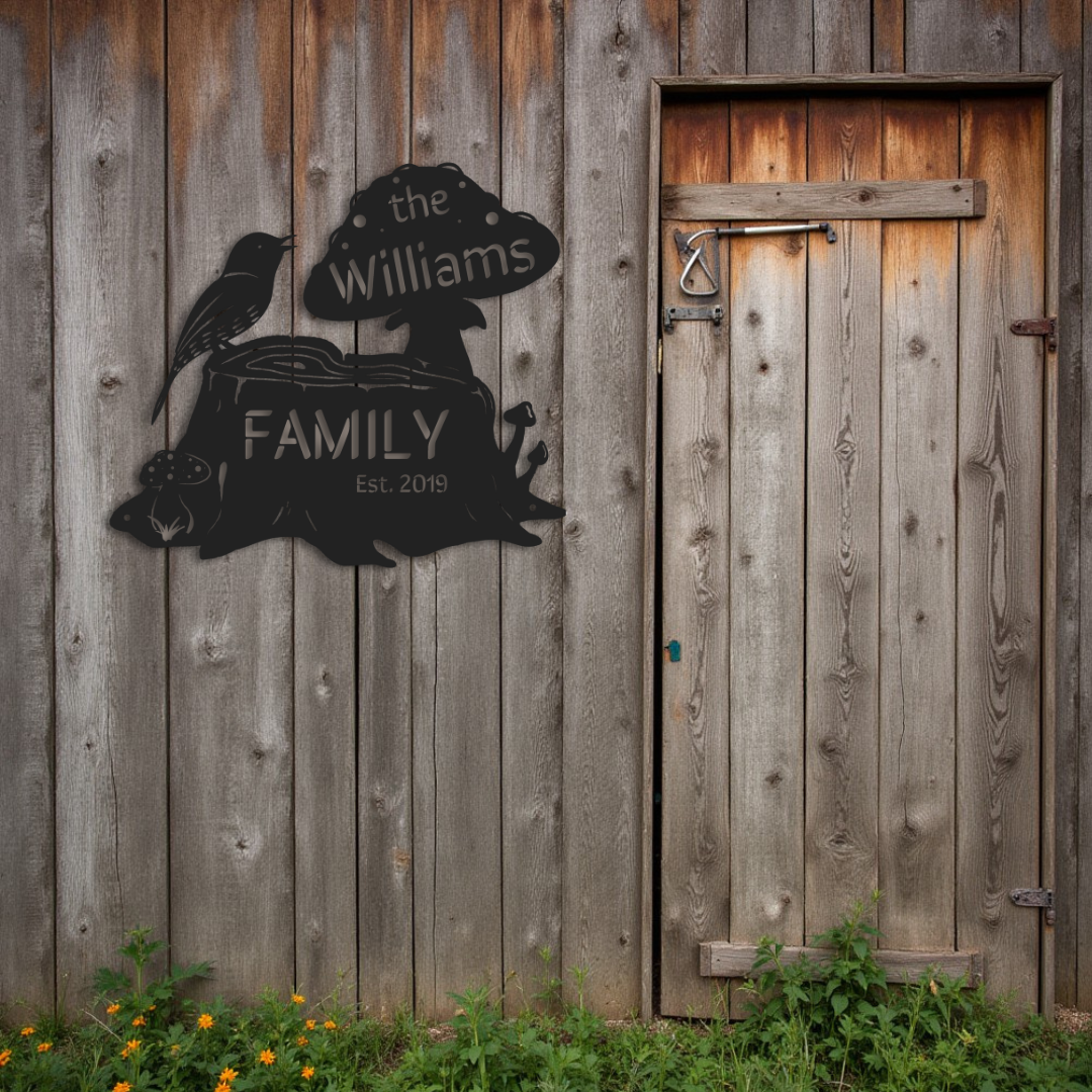 Woodland Family Sign