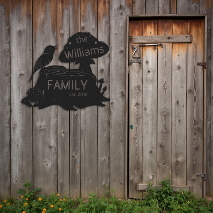 Woodland Family Sign