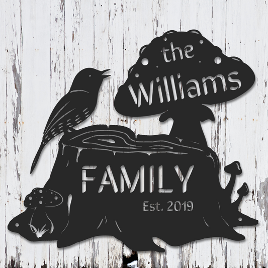 Woodland Family Sign