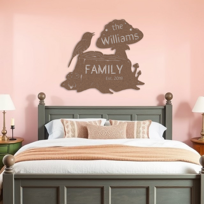 Woodland Family Sign