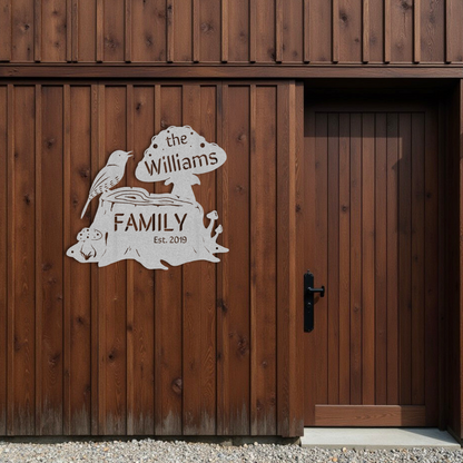 Woodland Family Sign