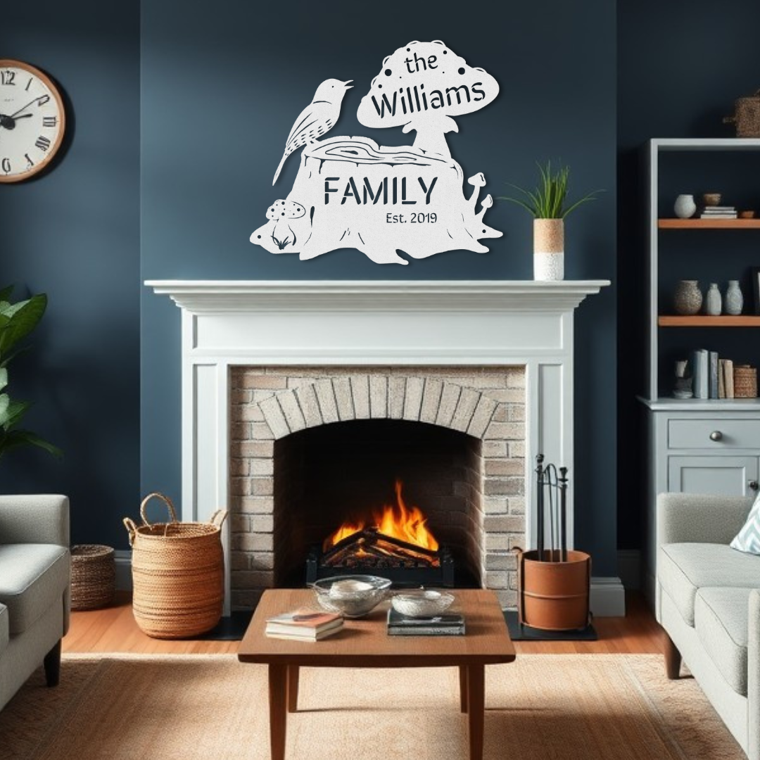 Woodland Family Sign